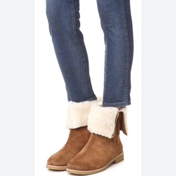 KATE SPADE  Baja Women’s Round Toe Suede Brown Boot Sz 8 - Picture 1 of 13